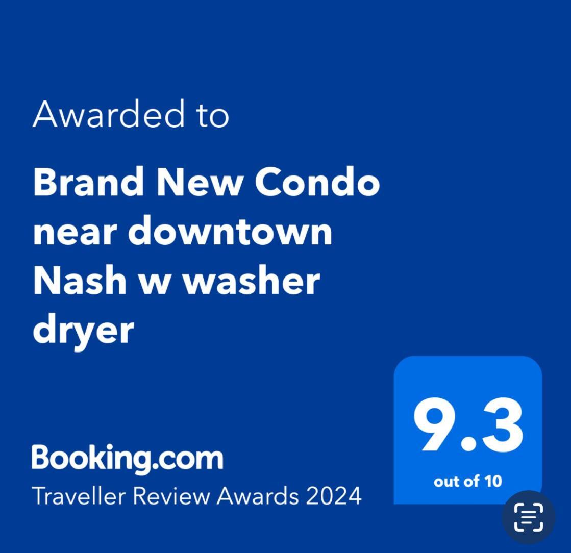 Brand New Condo Near Downtown Nash W Washer Dryer 내슈빌 외부 사진